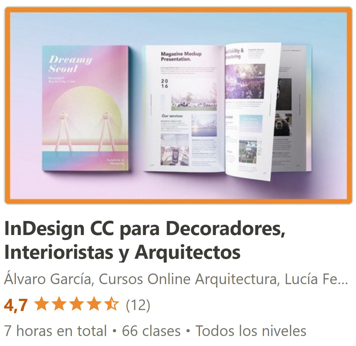 InDesign CC para Decoradores, Interioristas y Arquitectos